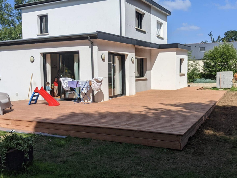Terrasses bois et création d’allées par Prolame - réalisation 93